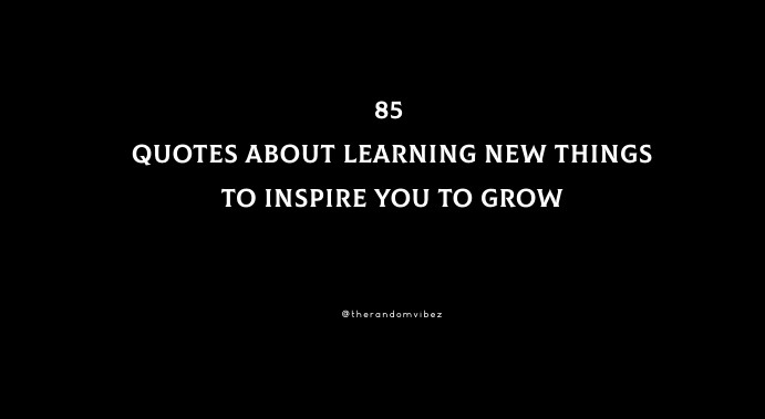 85 Quotes About Learning New Things To Inspire You To Grow