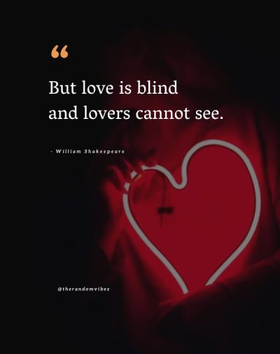 love is blind shakespeare quote