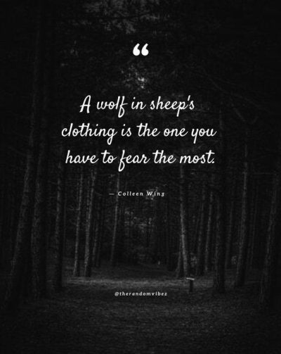 wolf dressed in sheep's clothing quotes