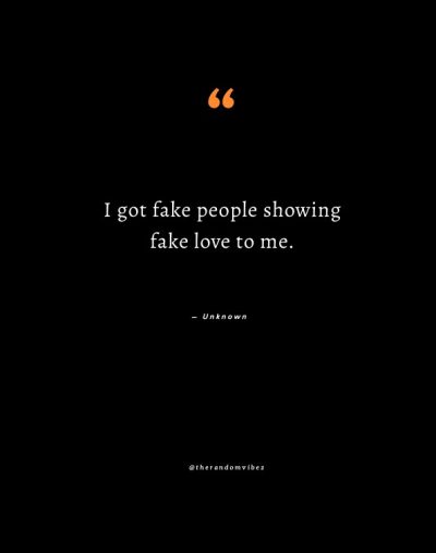 Fake Love Pics Quotes
