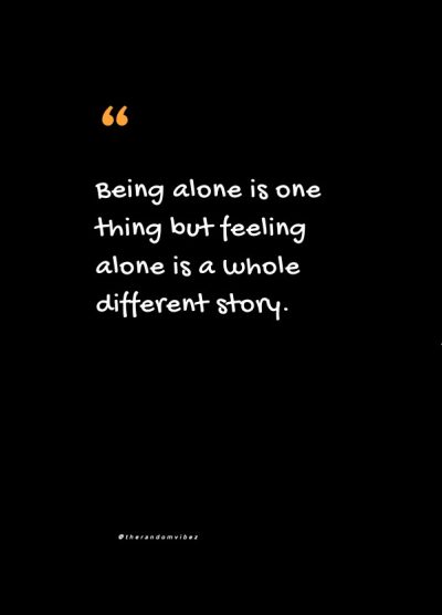 Feeling alone status