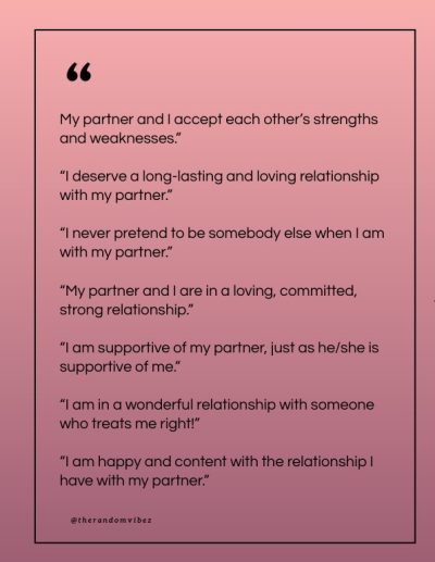 affirmations to improve relationship