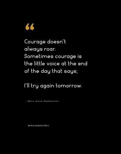 courage does not always roar quote
