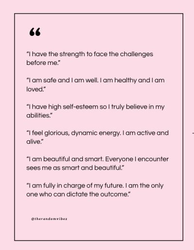 daily affirmations for women