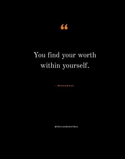 know your self worth quotes