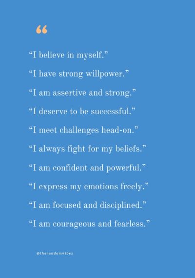 positive affirmations for men