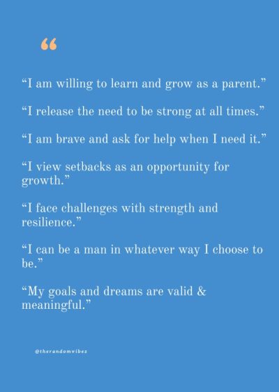 positive affirmations for men Printable