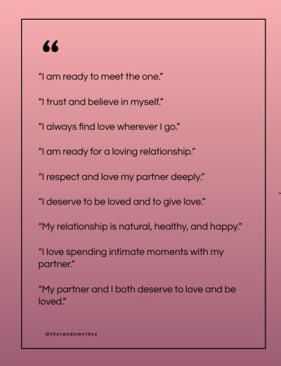 positive affirmations for relationships