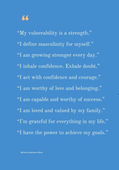 powerful positive affirmations for men