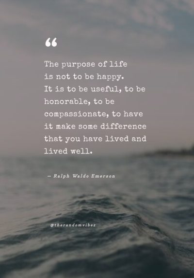 the purpose of life quote ralph waldo emerson