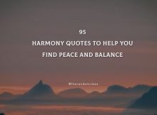 95 Harmony Quotes To Help You Find Peace And Balance