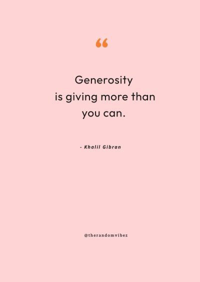 Best Generosity Quotes