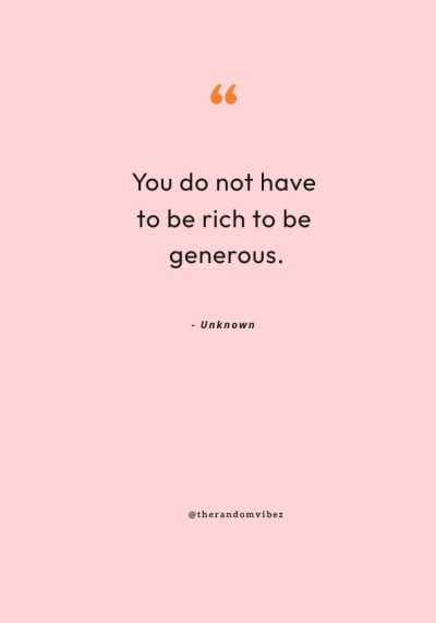 generosity quotes
