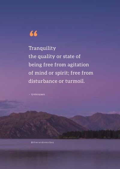 inspirational tranquility quotes