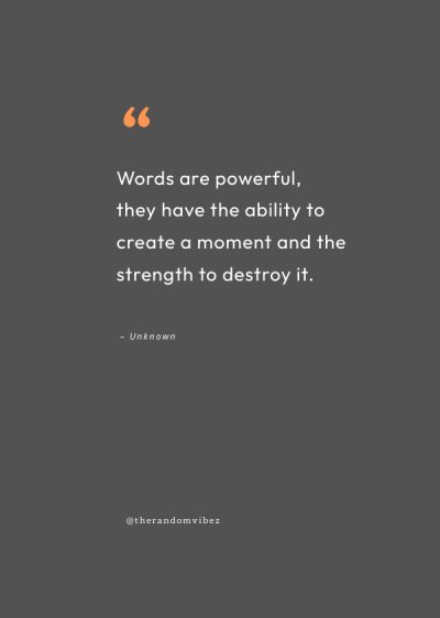 quote about the power of words