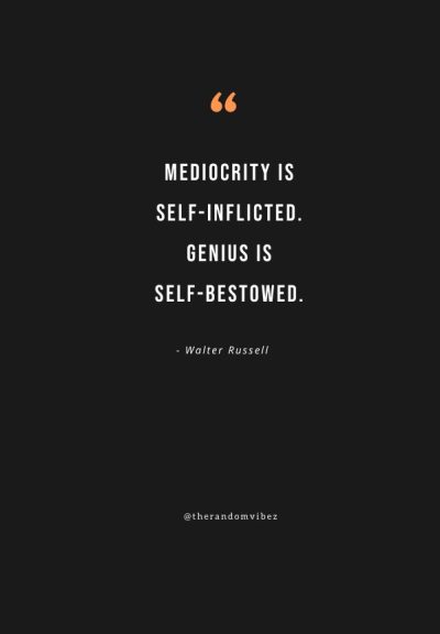 quote on mediocrity