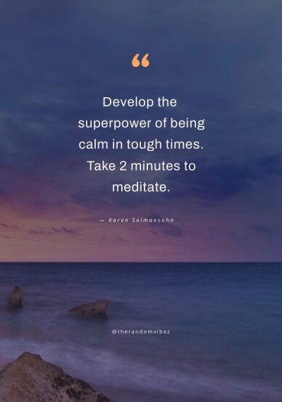 quotes about calming down