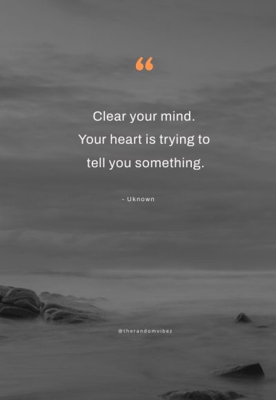 quotes on clearing your mind