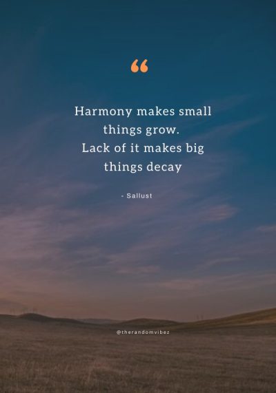 quotes on harmony