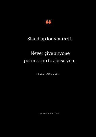 stand up for yourself quotes