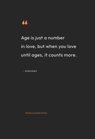 age is just a number quotes relationships