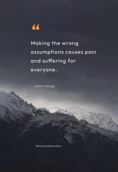 quotes about making assumptions
