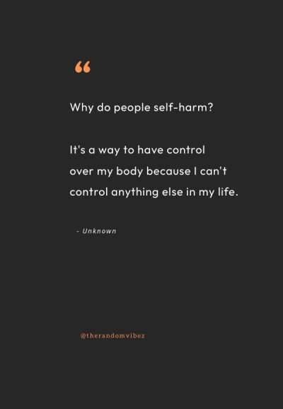 quotes on self harm