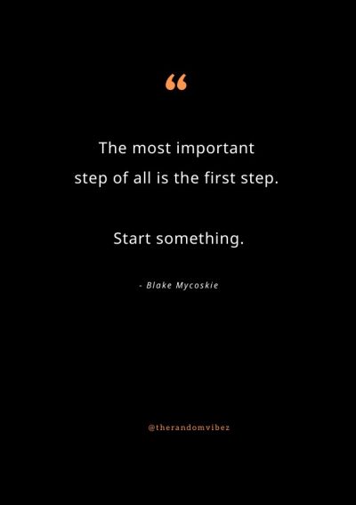 taking that first step quotes