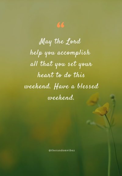 weekend blessings