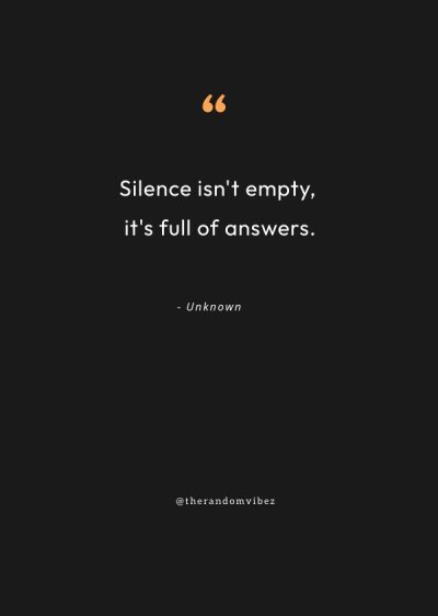 Quotes About Silence