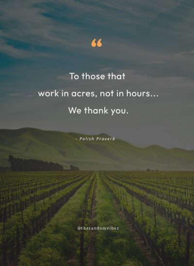 Thank You Farmer Quotes