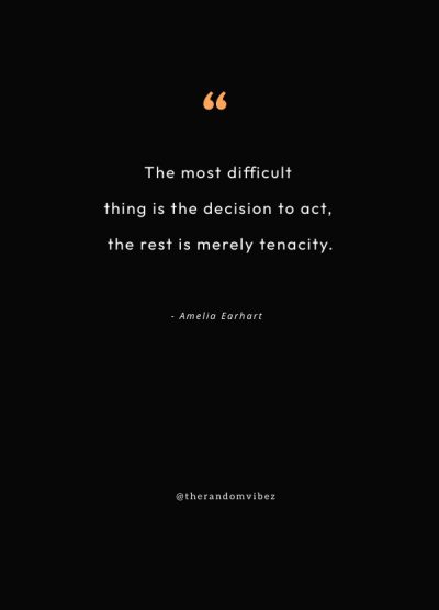 amelia earhart quote tenacity