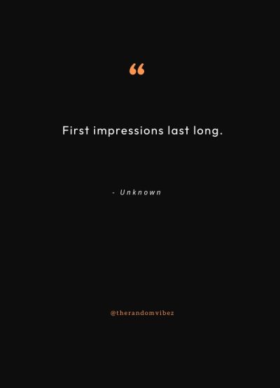 first impressions quotes