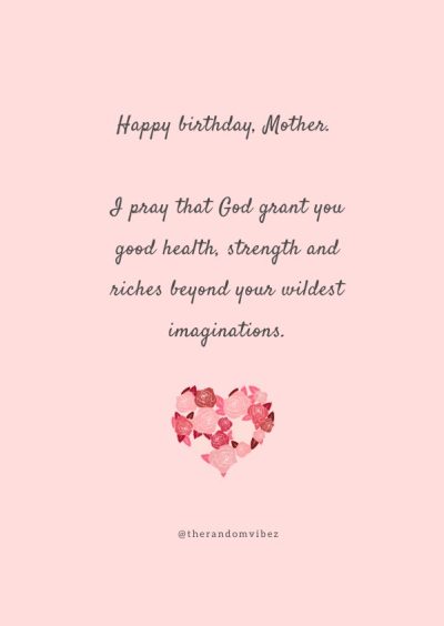 happy birthday prayer for mom