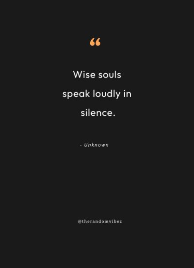 power of silence quotes