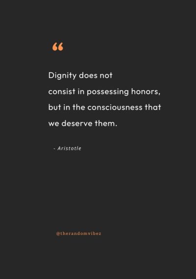 quotation about dignity