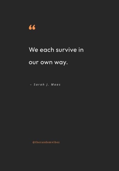 quotation about survival