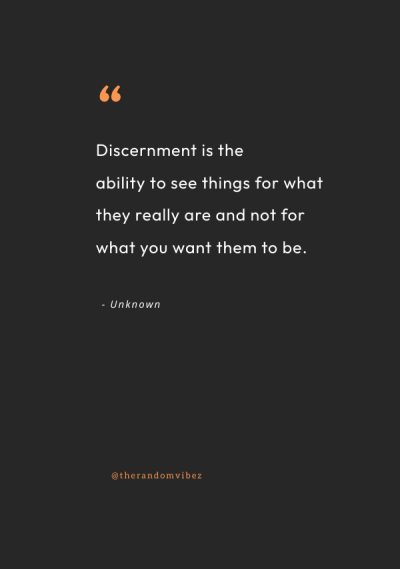 quotes about discernment
