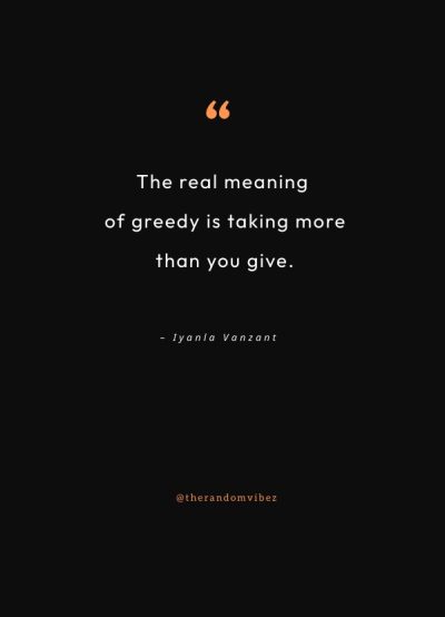 quotes about greed