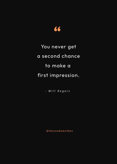 the first impression quotes