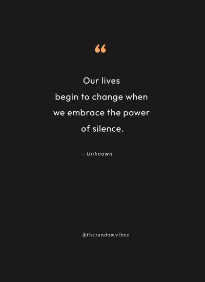 the power of silence quotes