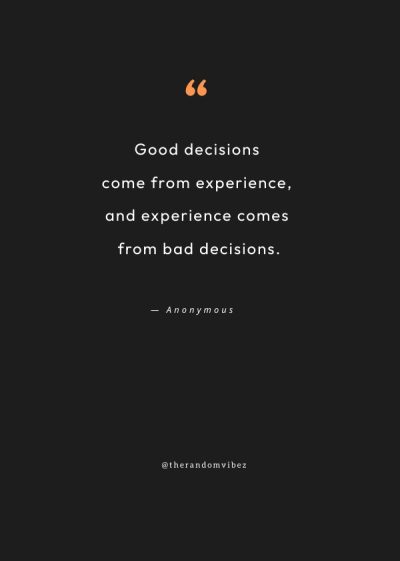 Good Decision Quotes