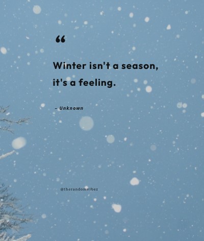 Winter Season Quotes