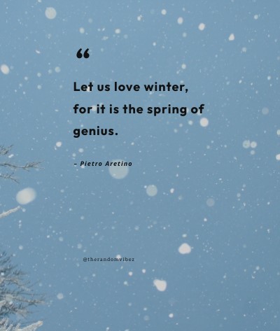 Winter Time Quotes