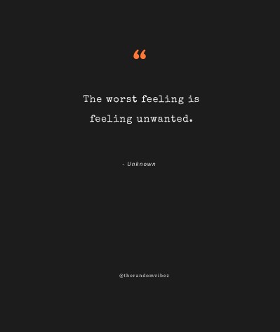 feel unwanted quotes