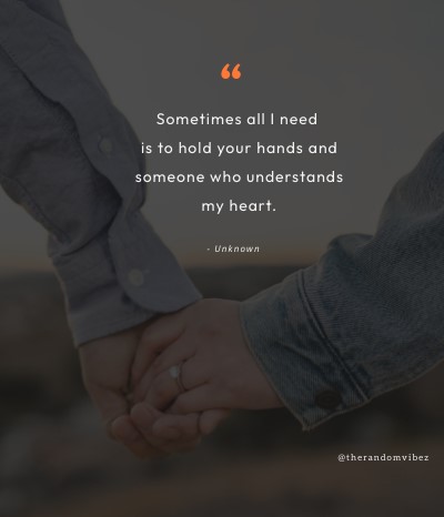 holding my hand quotes