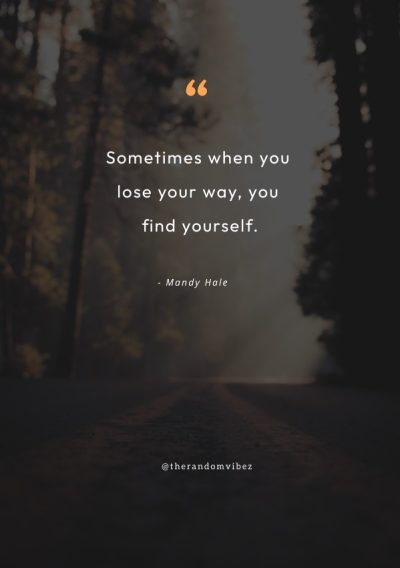 quotes about being lost and finding your way
