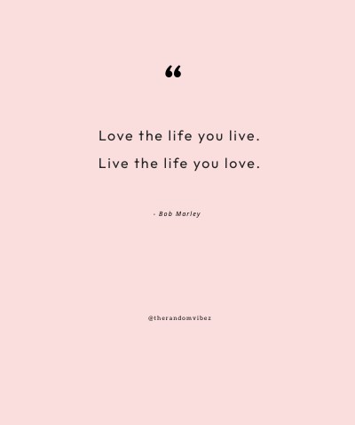 60 Love Your Life Quotes To Inspire You To Be Happy – The Random Vibez