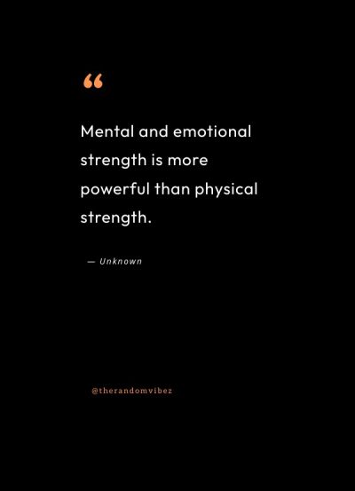Mental And Emotional Strength Quotes