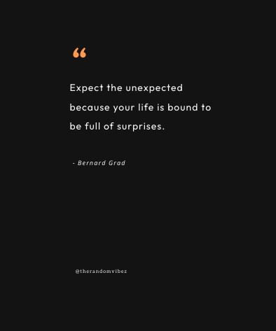 Quotes about surprises unexpected